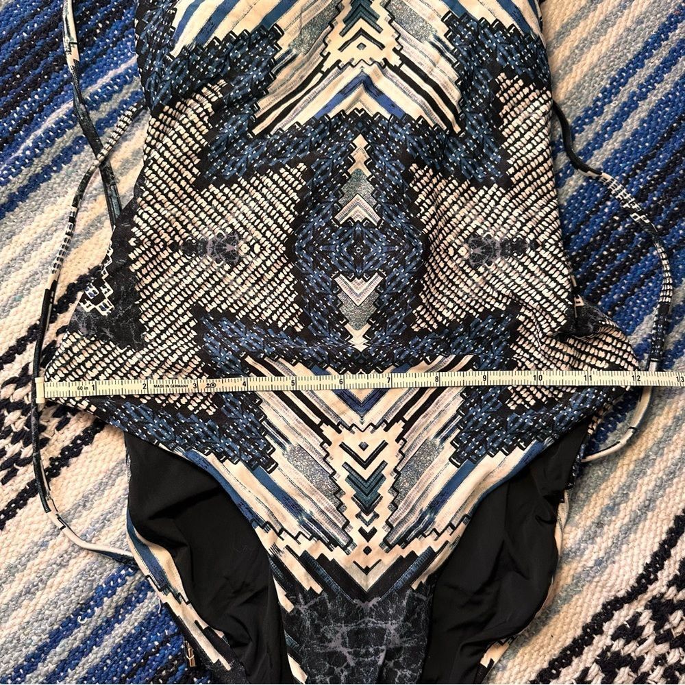 NEW Red Carter Women's Indigo Blues Lace Up One Piece Swimsuit - Picture 8 of 8